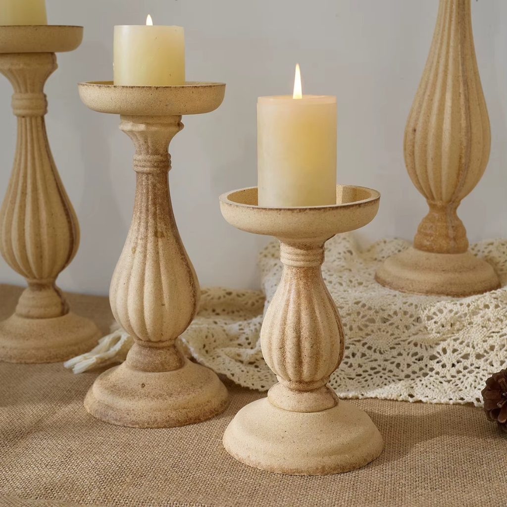 The Colvix Roman Column Candlestick Holder