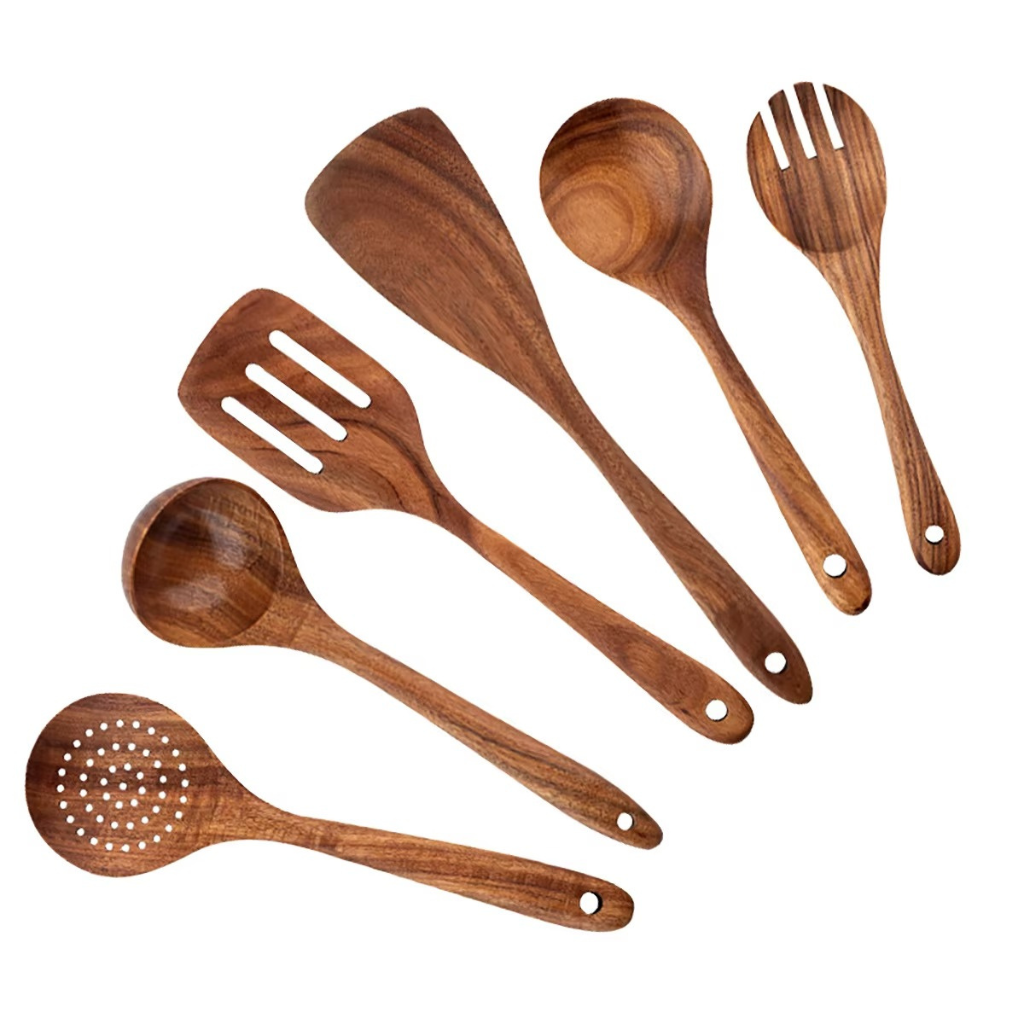 The Cookora Wooden Kitchen Utensil Set
