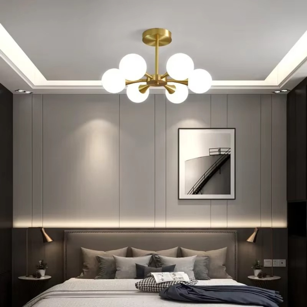 The Copora Nordic Glass Ball Chandelier