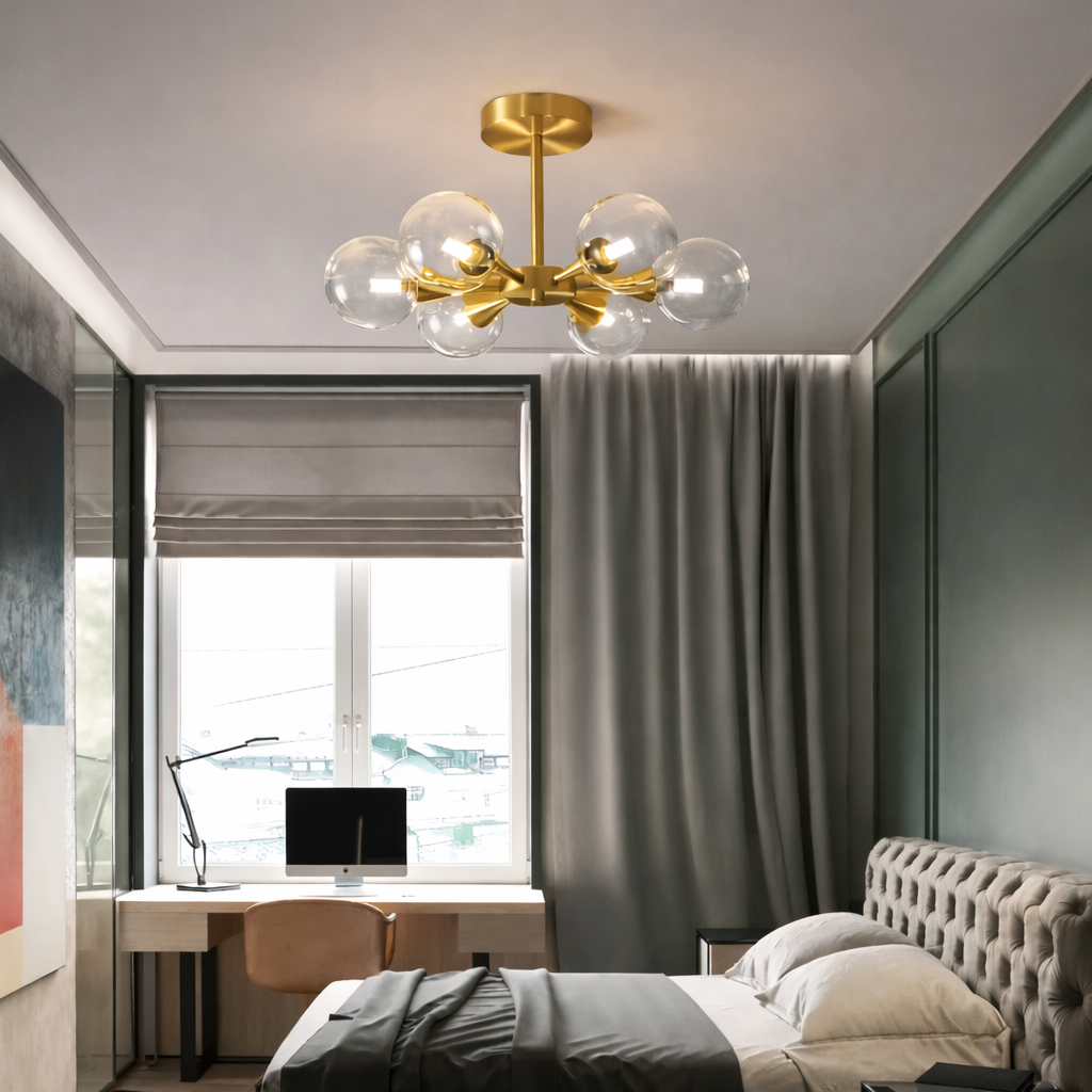 The Copora Nordic Glass Ball Chandelier