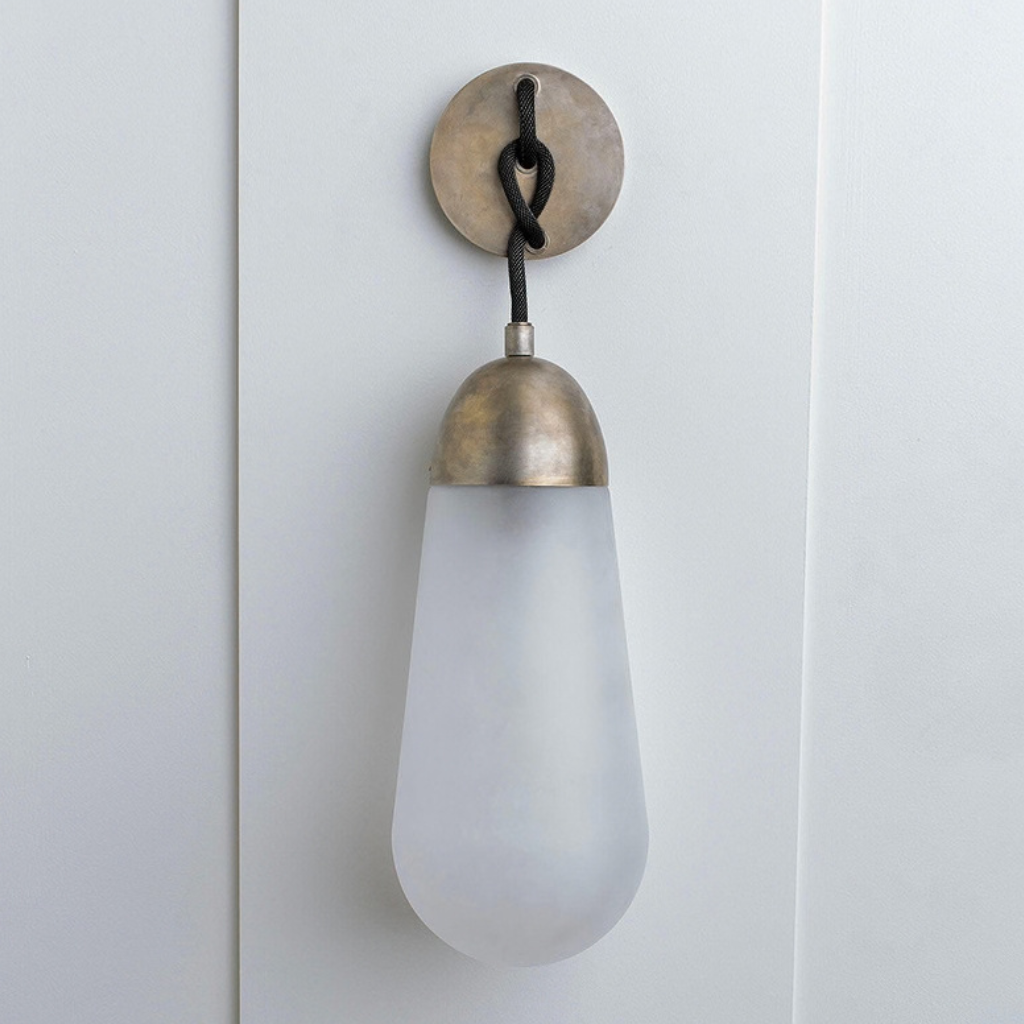 The Coppelle Modern Copper Glass LED Wall Light