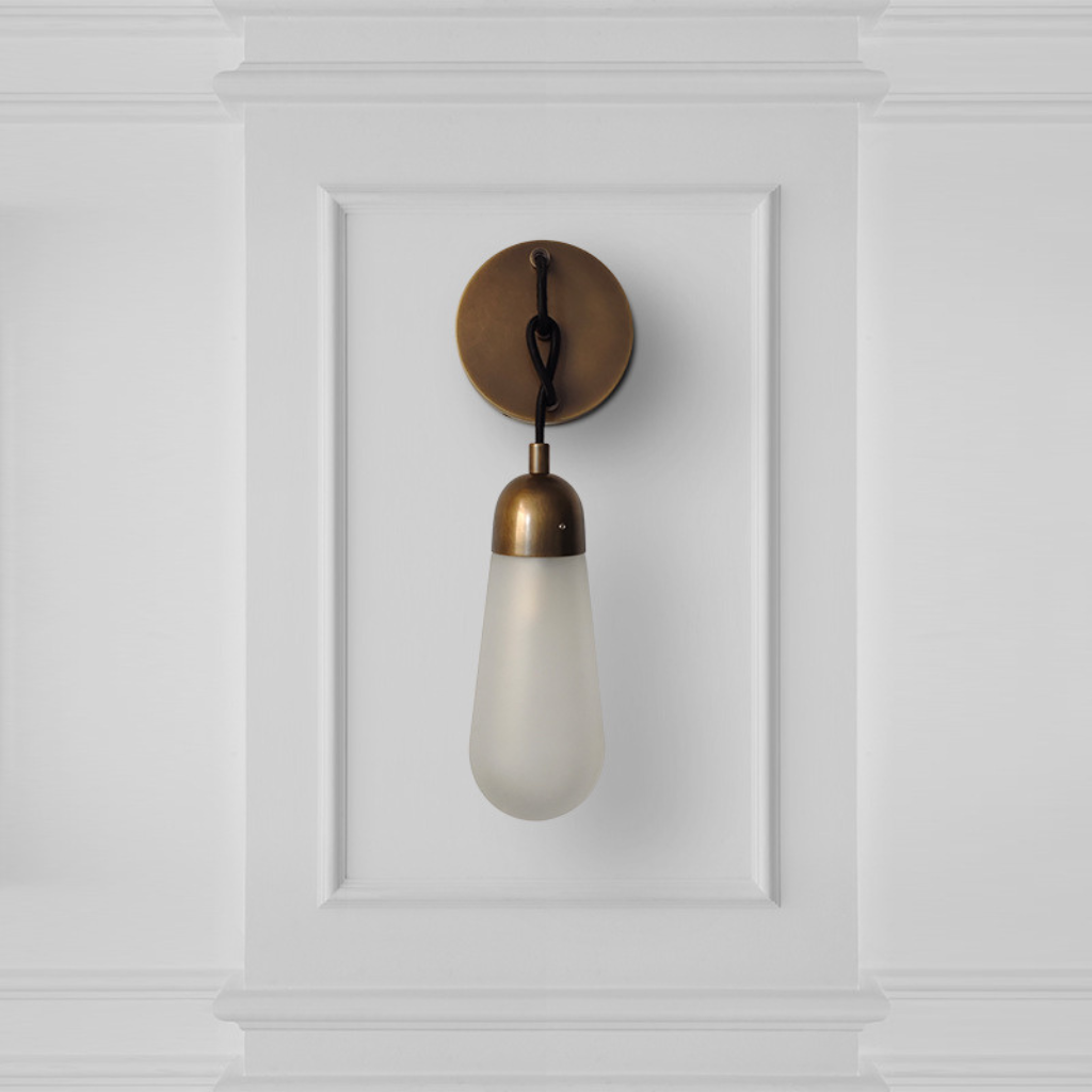 The Coppelle Modern Copper Glass LED Wall Light