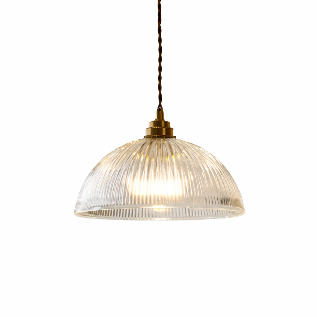 The Coprix Copper Glass Pendant LED Lamp