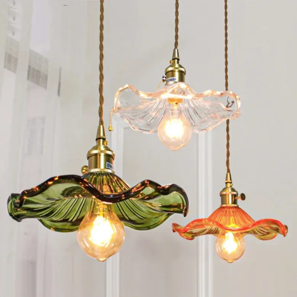 The Coravelle Nordic Colourful Glass LED Pendant Light