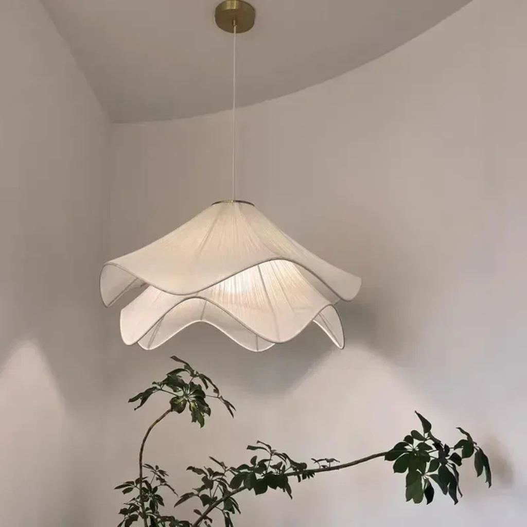 The Cremaire Nordic Fabric Pendant Light