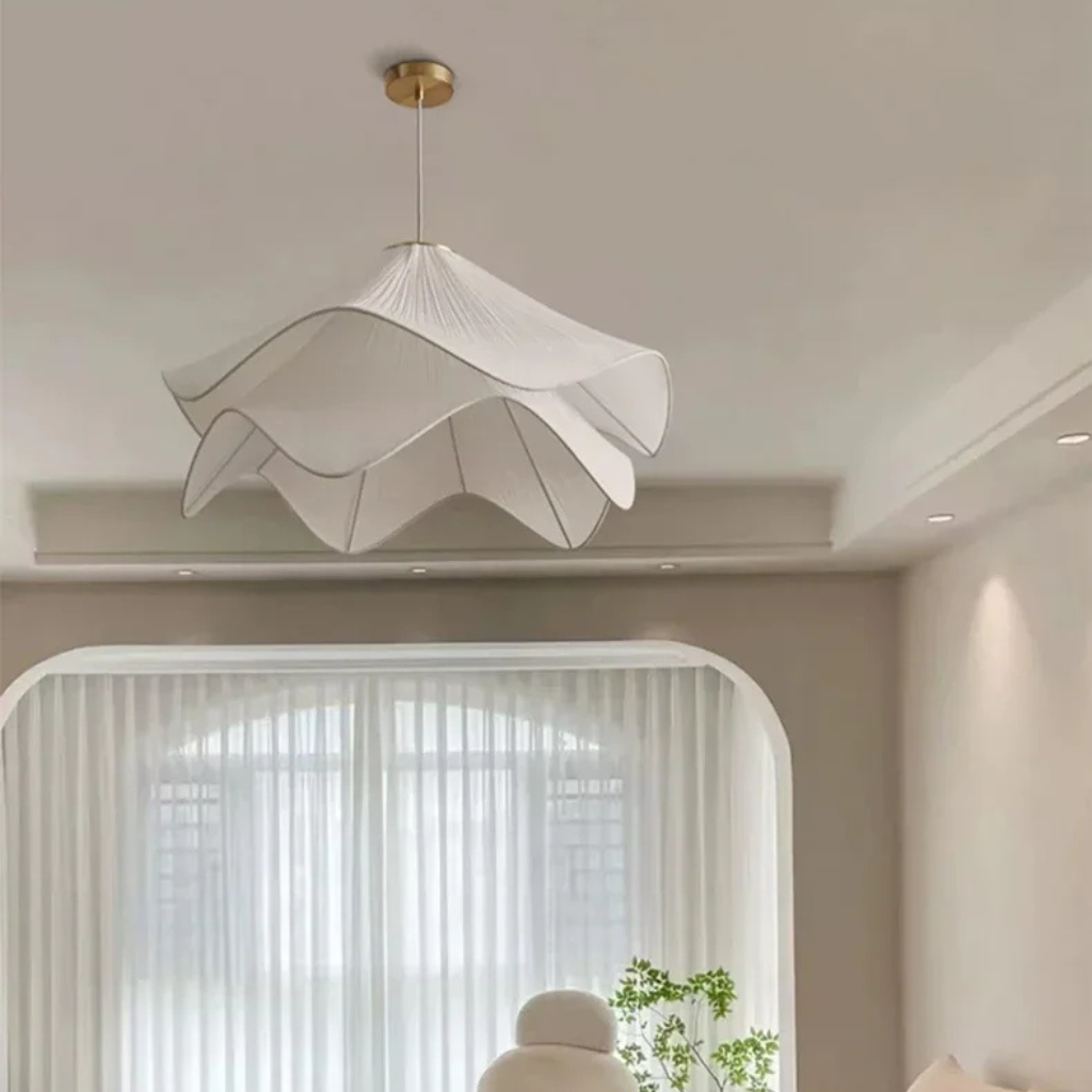 The Cremaire Nordic Fabric Pendant Light