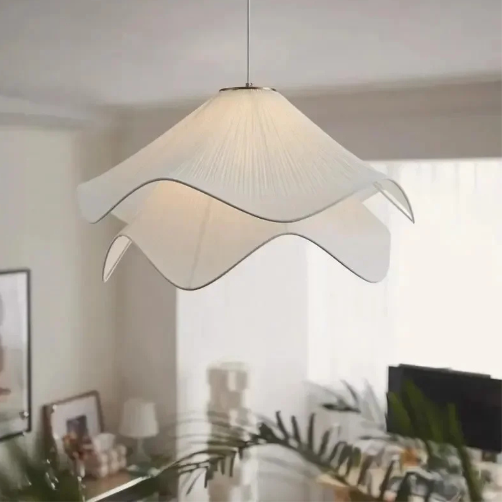 The Cremaire Nordic Fabric Pendant Light
