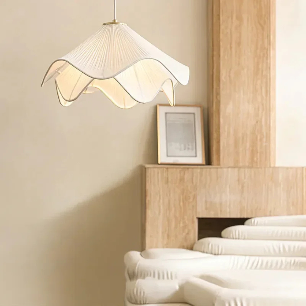 The Cremaire Nordic Fabric Pendant Light