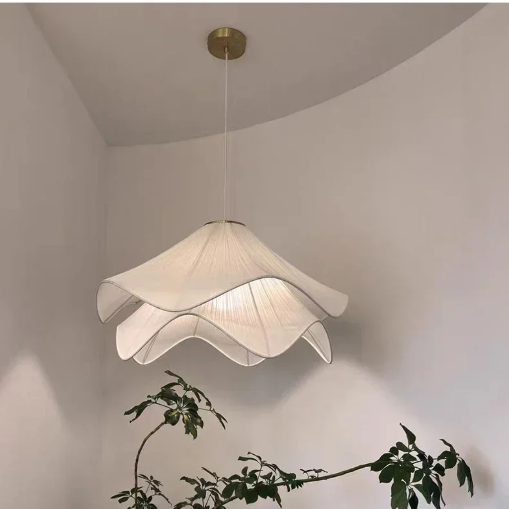 The Cremaire Nordic Fabric Pendant Light
