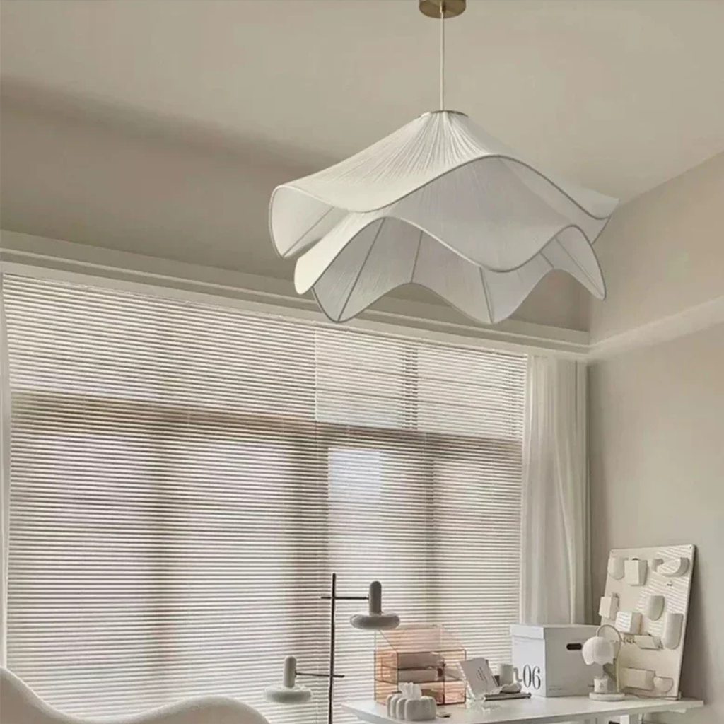 The Cremaire Nordic Fabric Pendant Light