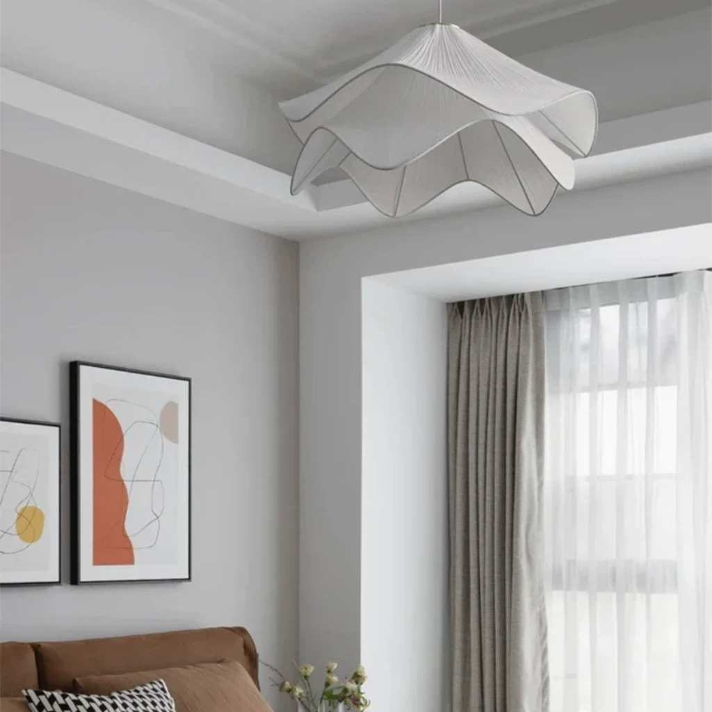 The Cremaire Nordic Fabric Pendant Light