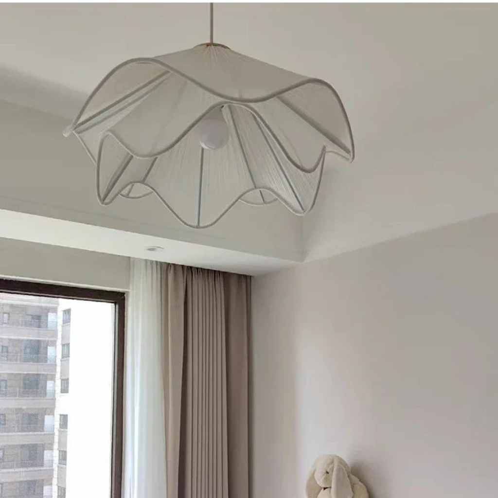 The Cremaire Nordic Fabric Pendant Light