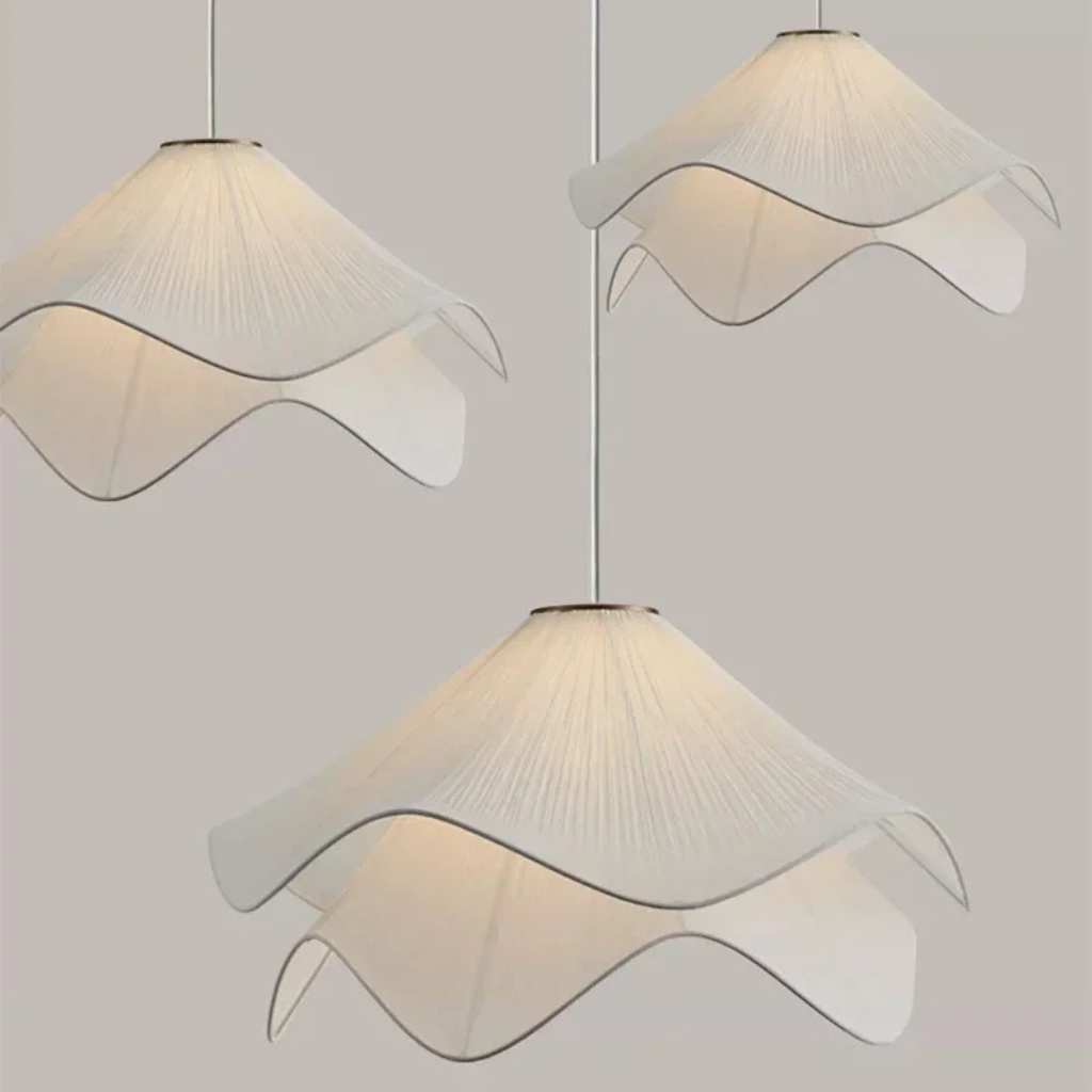 The Cremaire Nordic Fabric Pendant Light