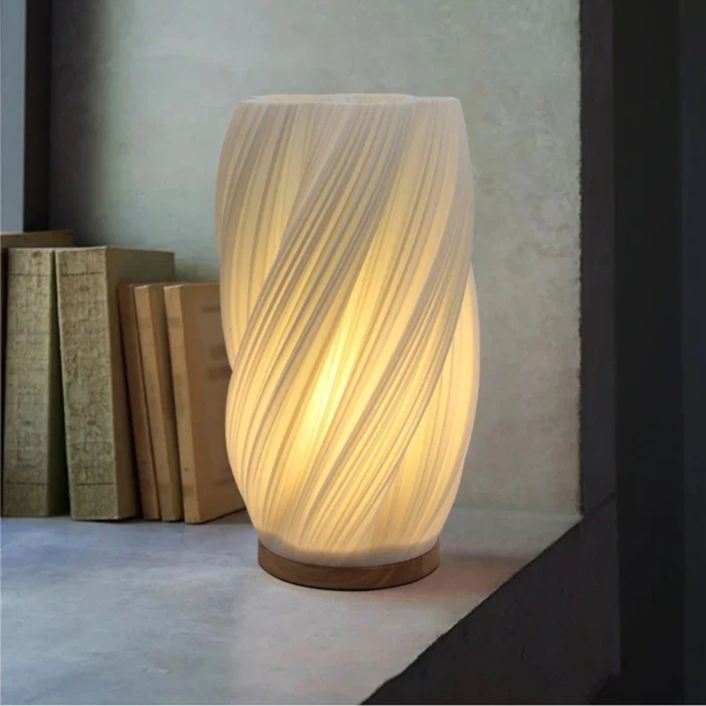 The Crèmea Pleated Table Lamp French Bedside Ambient Light