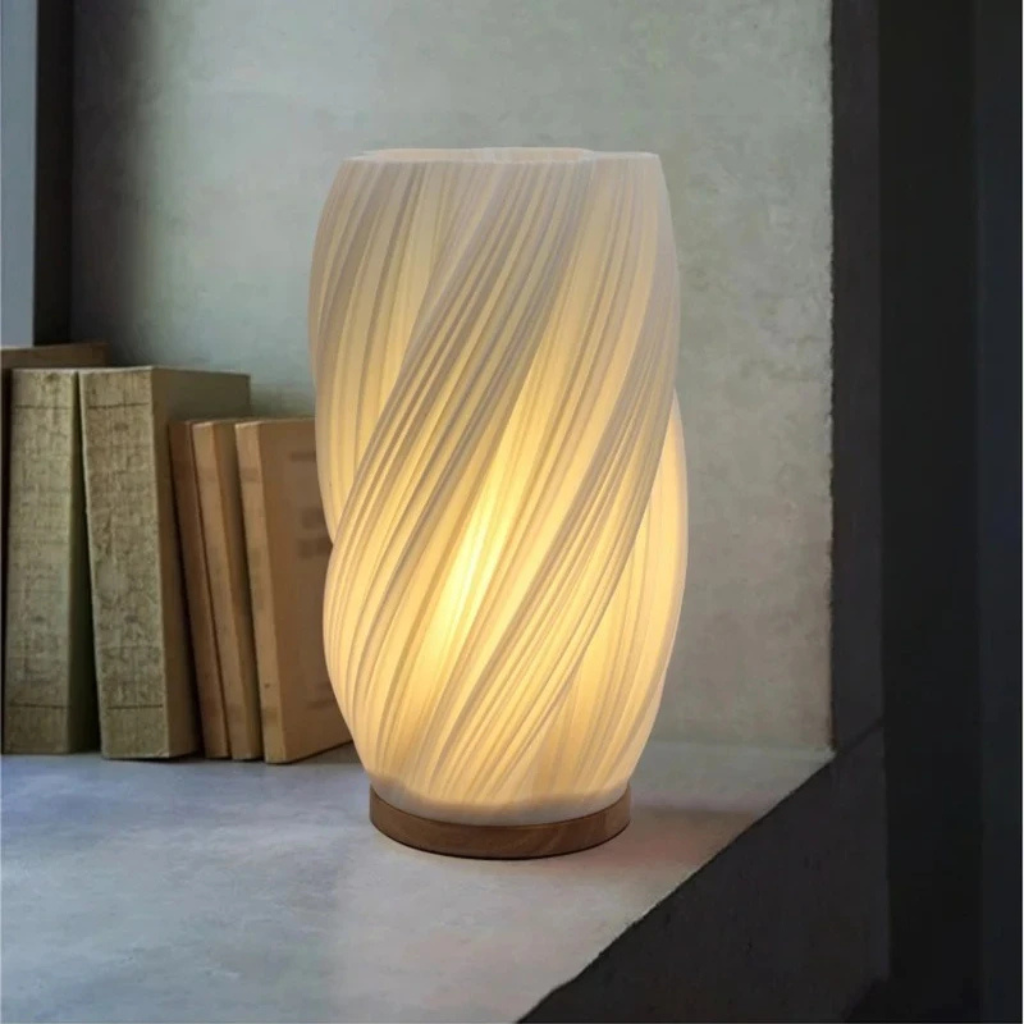 The Crèmea Pleated Table Lamp French Bedside Ambient Light