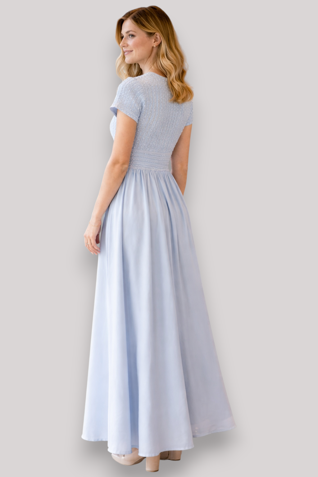 The Cressida Short Sleeve Dress Relaxed Waist Summer A Line