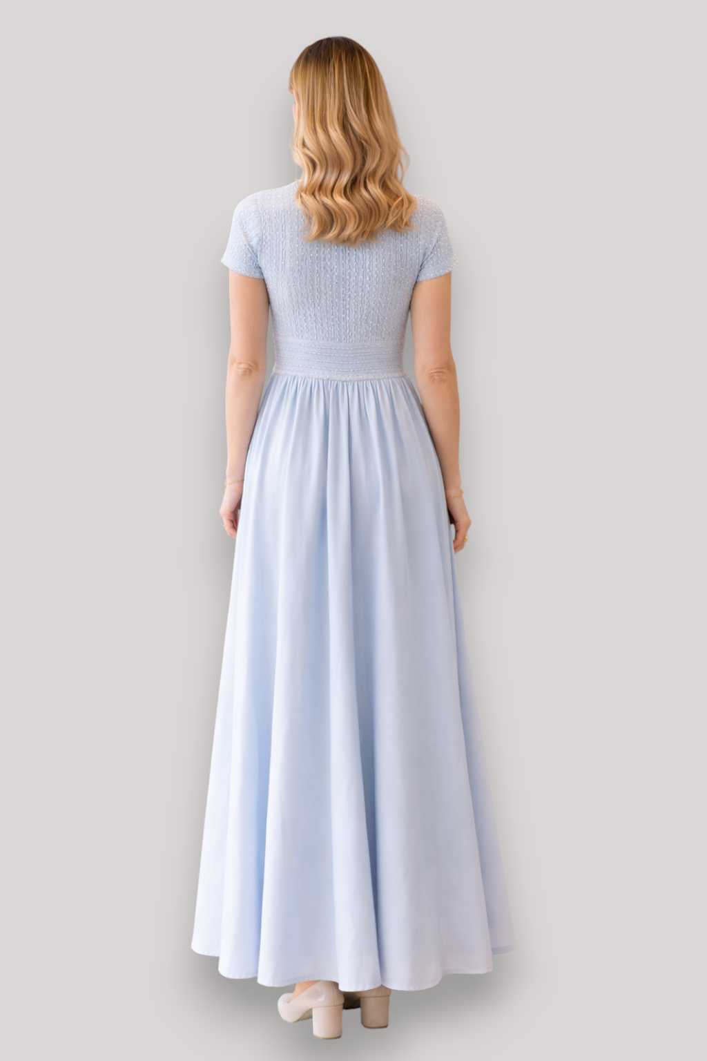 The Cressida Short Sleeve Dress Relaxed Waist Summer A Line