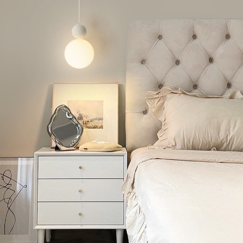 The Crevane Modern LED Bedside Pendant Light