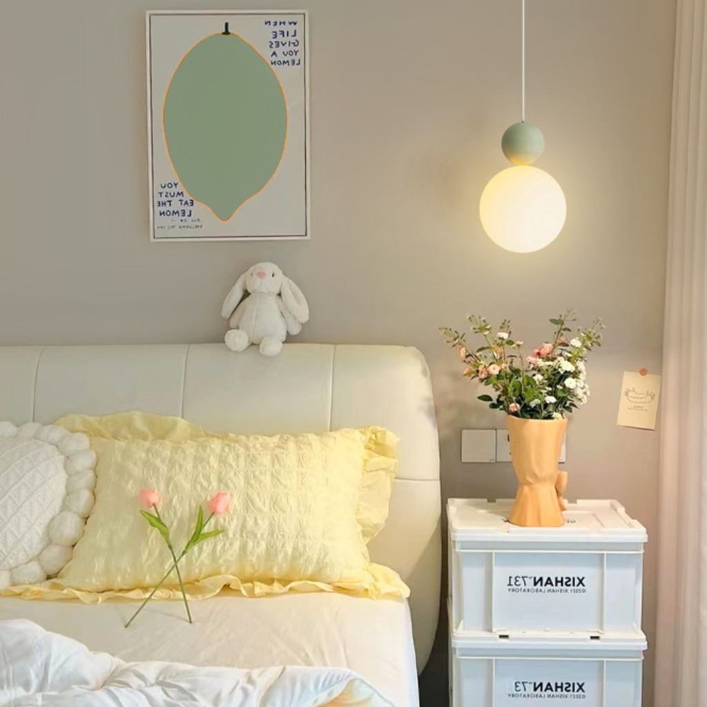 The Crevane Modern LED Bedside Pendant Light