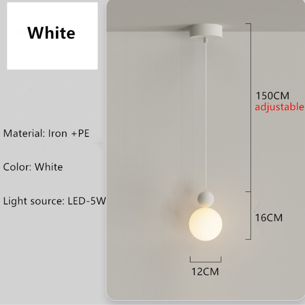 The Crevane Modern LED Bedside Pendant Light