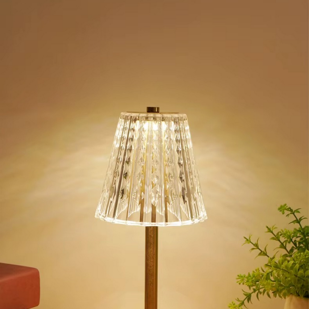 The Crystano Rechargeable Crystal Styled Touch Table Lamp
