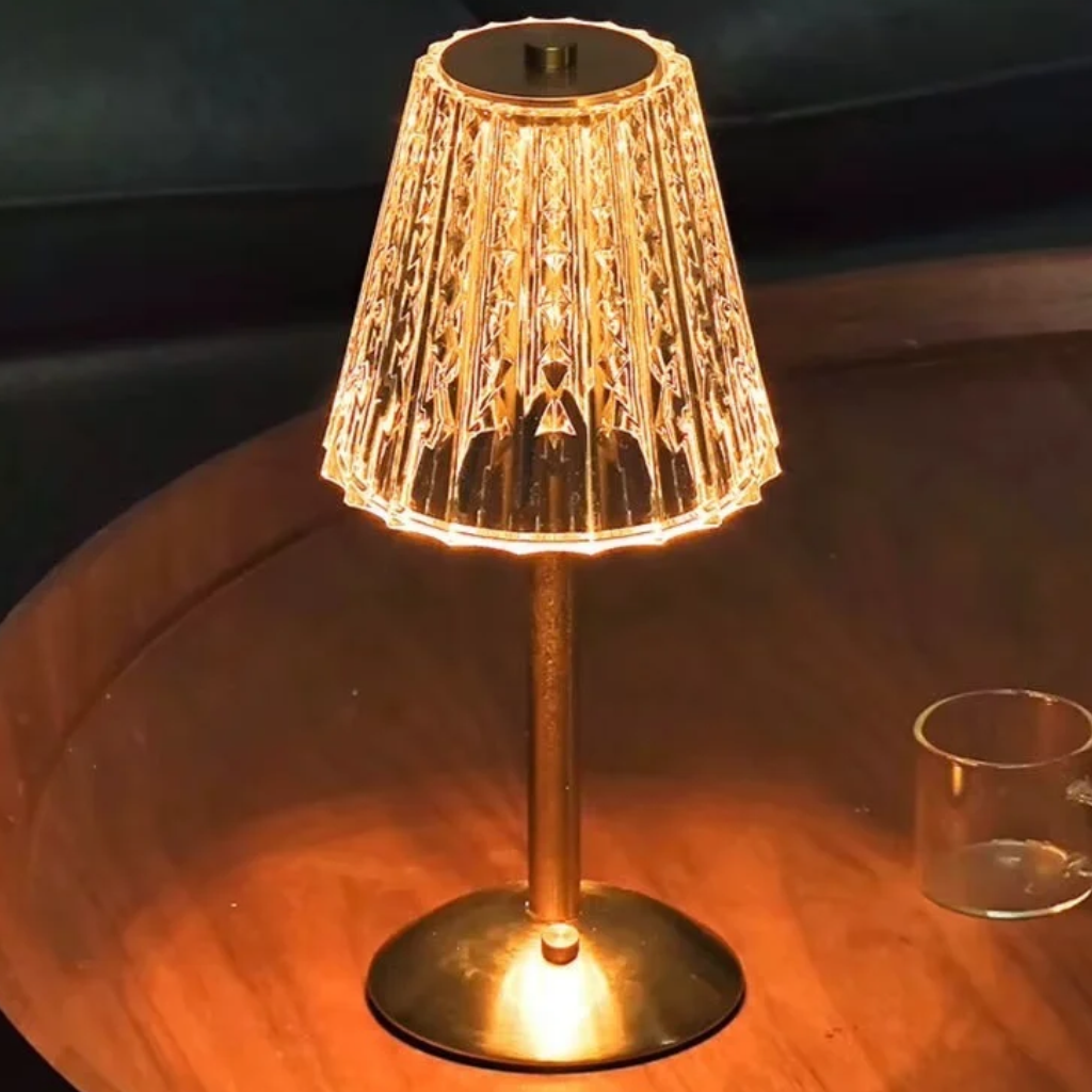 The Crystano Rechargeable Crystal Styled Touch Table Lamp