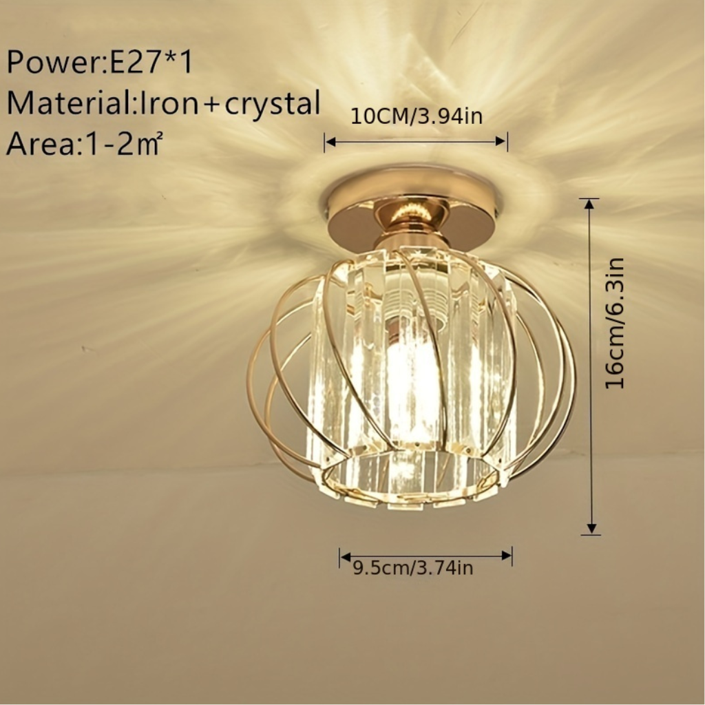The Crystara LED Crystal Ceiling Light