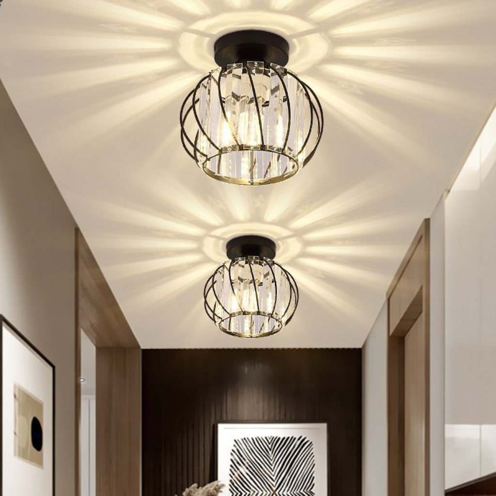 The Crystara LED Crystal Ceiling Light