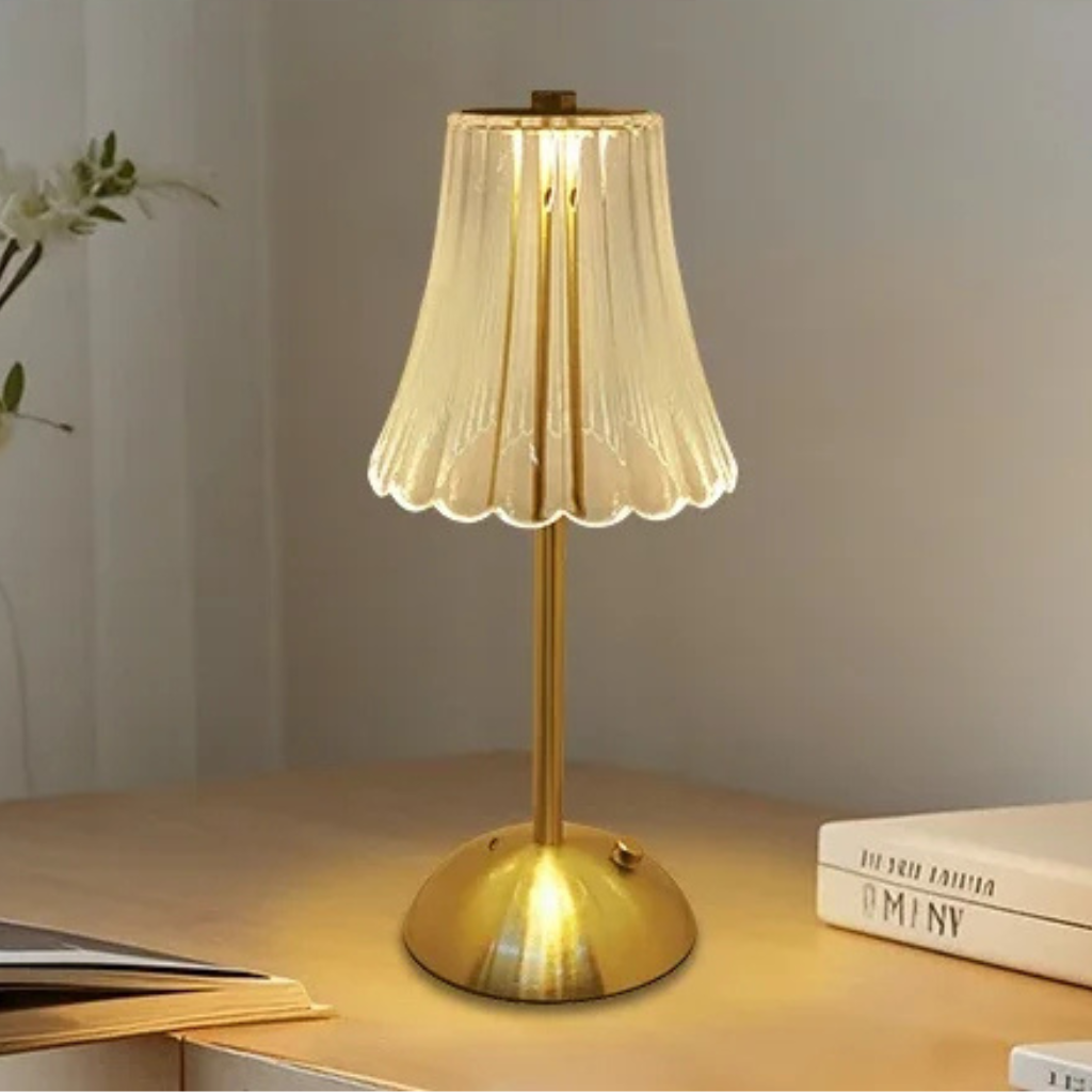 The Crystelle 3 Colour Rechargeable Crystal Table Lamp