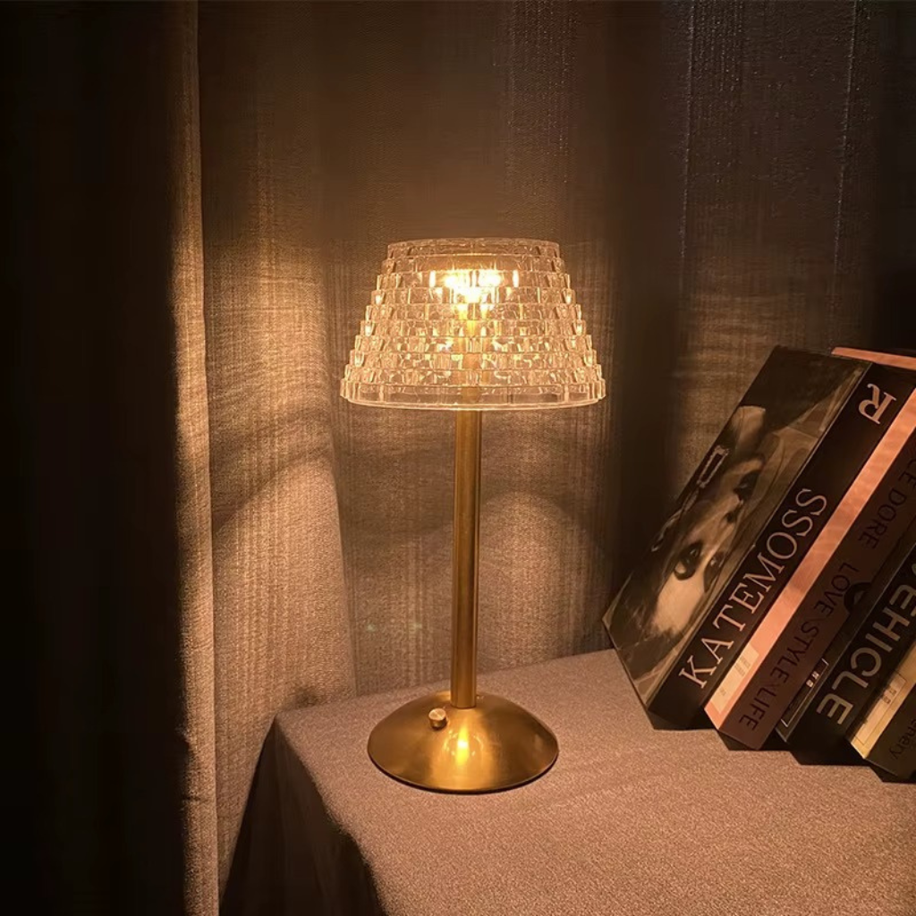 The Crystex Nordic Crystal Styled Table Lamp
