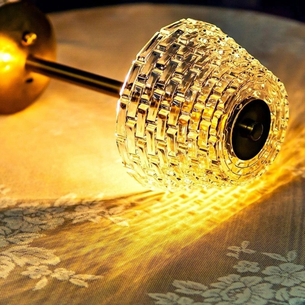 The Crystex Nordic Crystal Styled Table Lamp