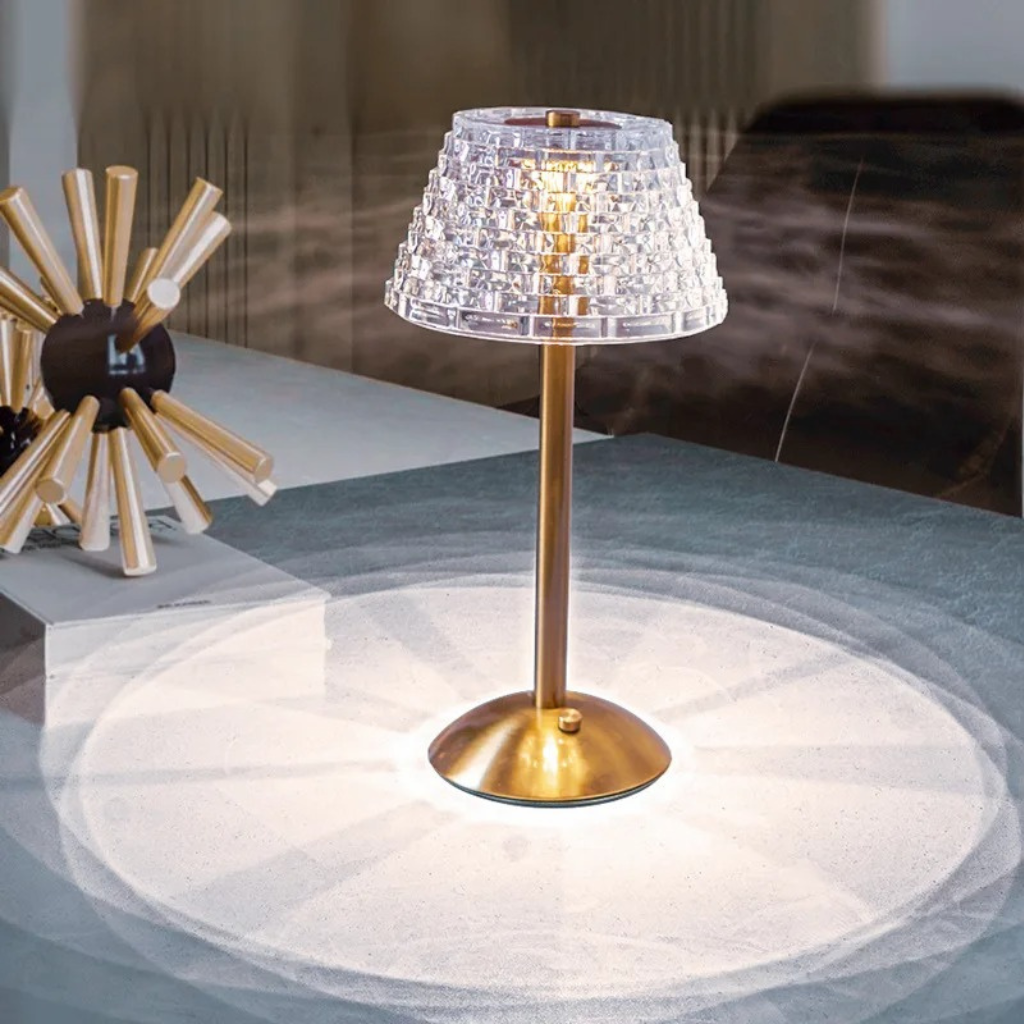 The Crystex Nordic Crystal Styled Table Lamp