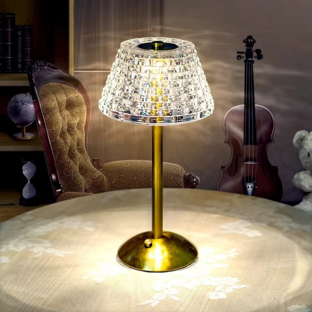 The Crystex Nordic Crystal Styled Table Lamp