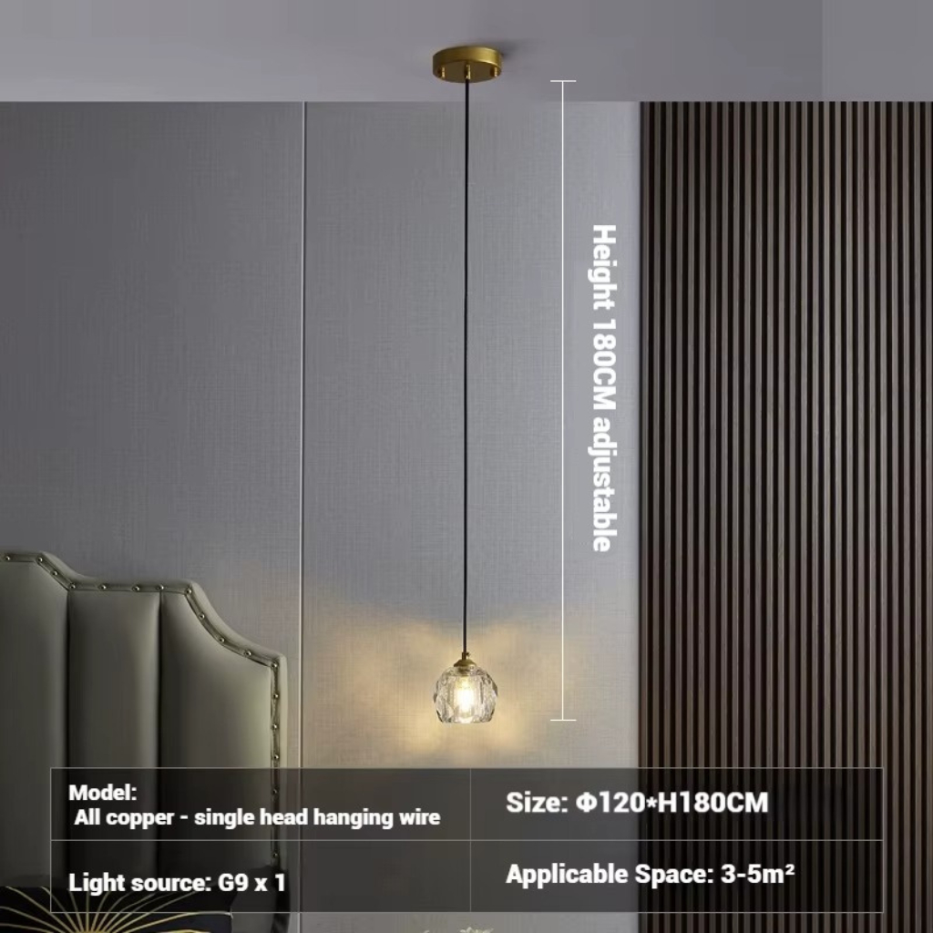 The Crystora Nordic Crystal Pendant Light