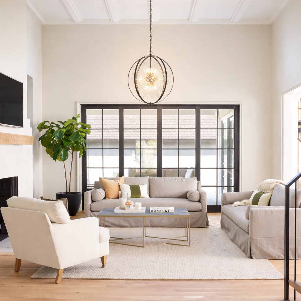 The Dandelix Crystal Sputnik Dimmable Chandelier