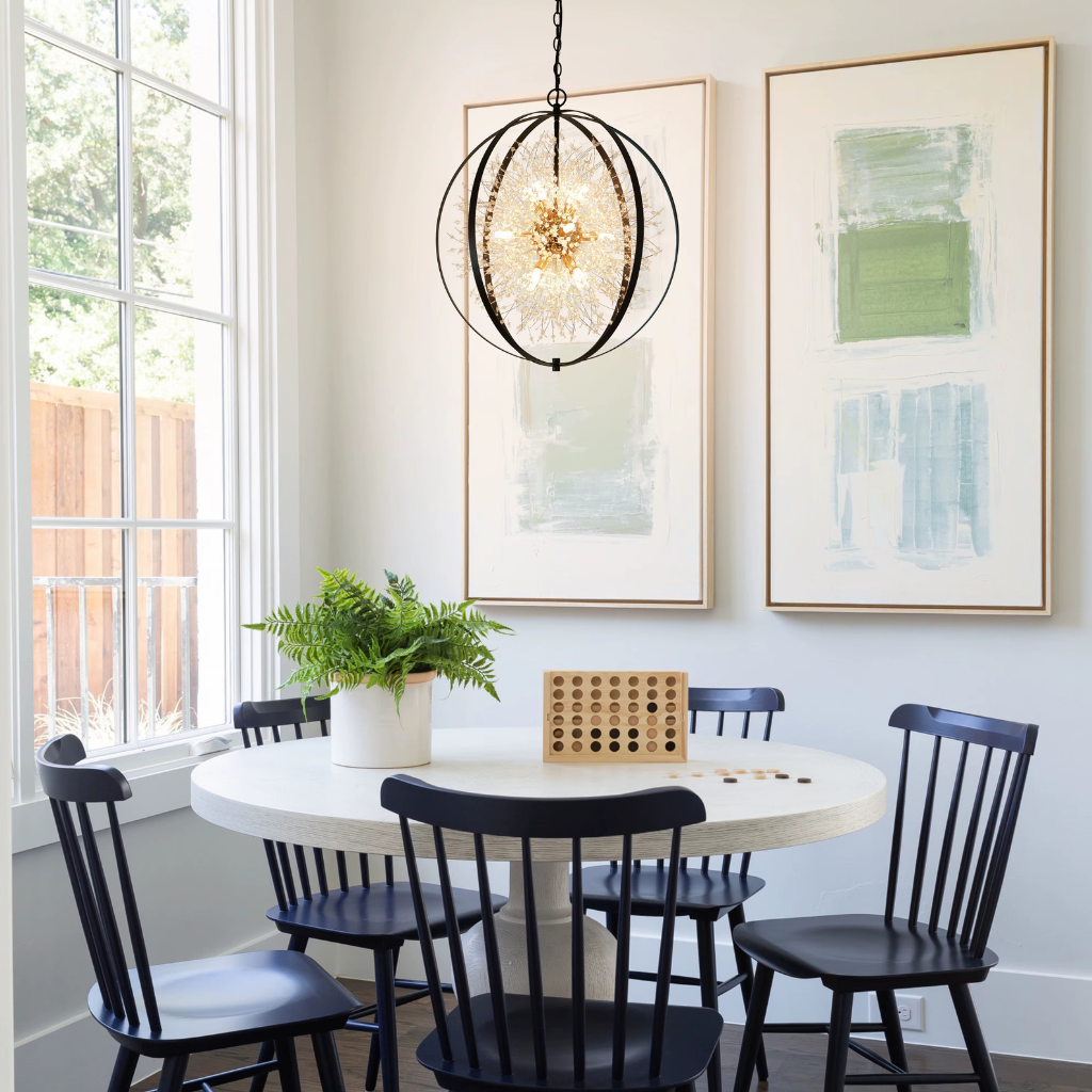 The Dandelix Crystal Sputnik Dimmable Chandelier