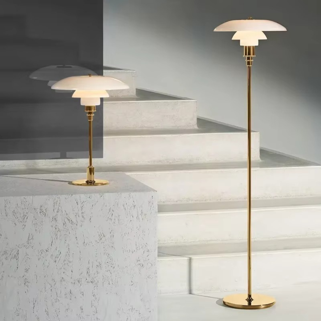 The Danvix Nordic Glass Minimalist Study Table Lamp