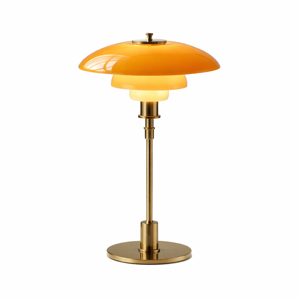 The Danvix Nordic Glass Minimalist Study Table Lamp