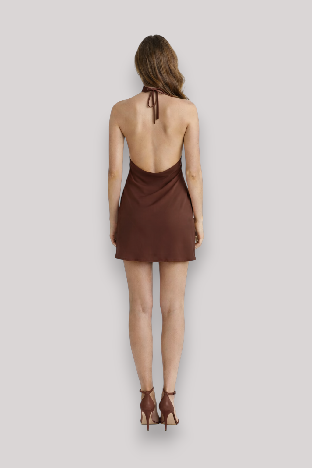 The Darcie Women's Sleeveless Halter Mini Dress