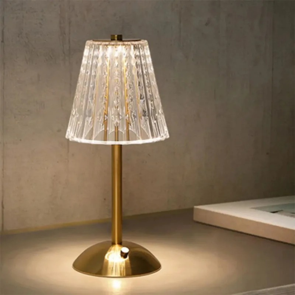 The Diamora Rechargeable Crystal Table Lamp