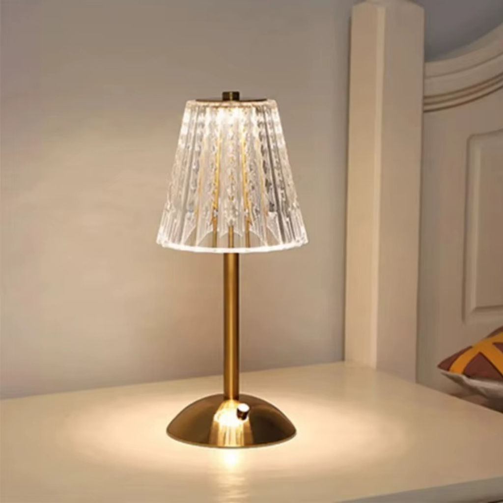 The Diamora Rechargeable Crystal Table Lamp