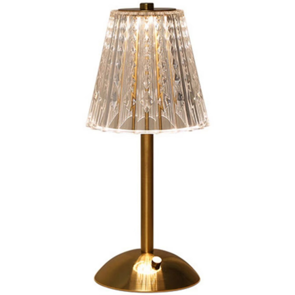 The Diamora Rechargeable Crystal Table Lamp