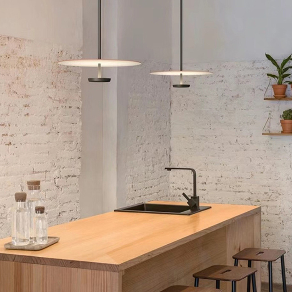 The Discaro Nordic Minimalist LED Disc Pendant Light