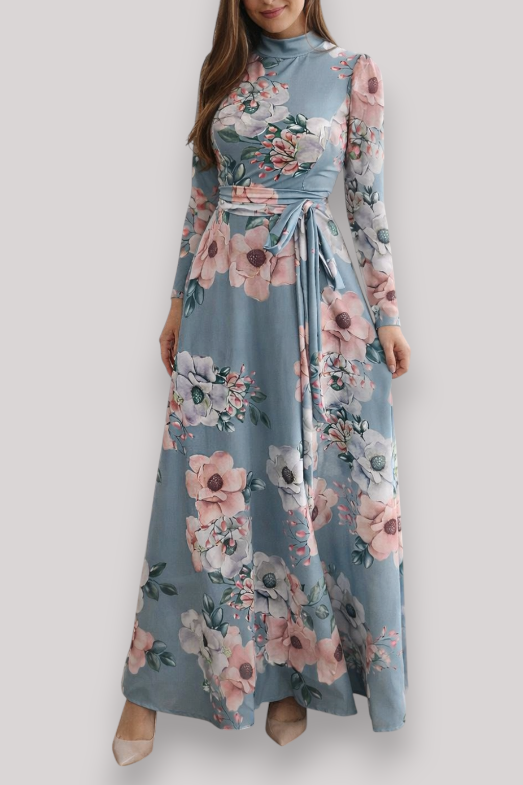 The Dorothy Women's High Waist Floral Maxi Dress