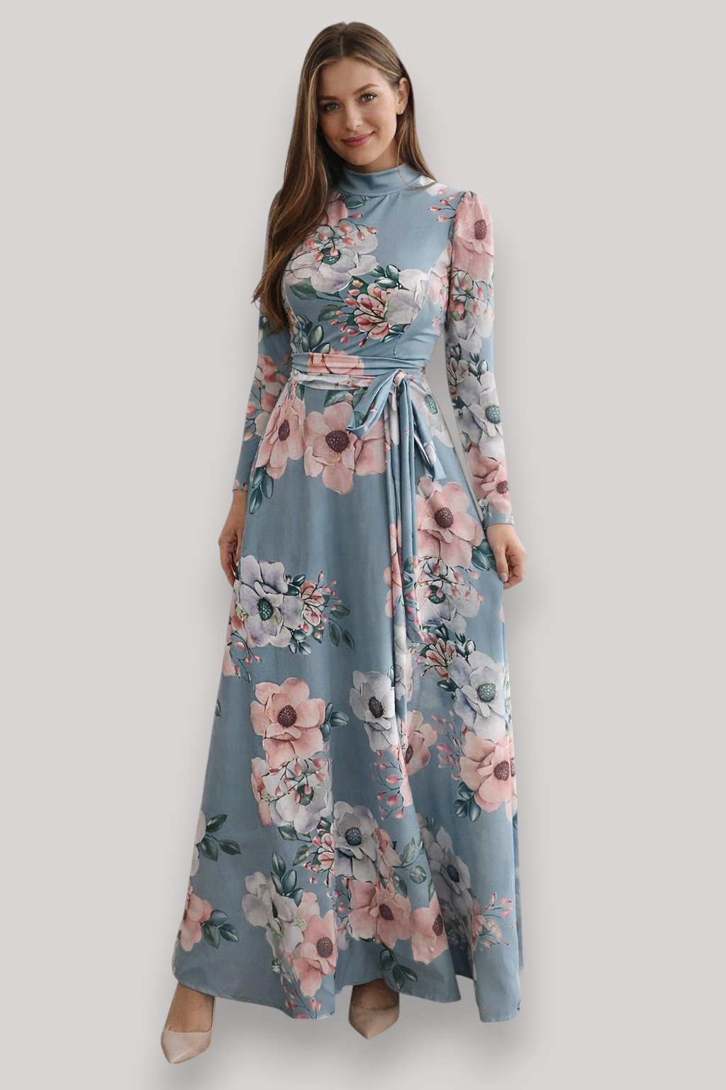 The Dorothy Women's High Waist Floral Maxi Dress
