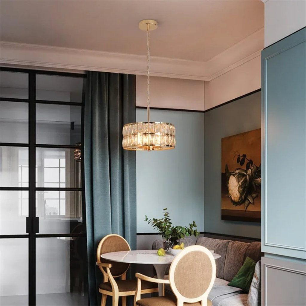 The Drumix Crystal Pendant Ceiling Light