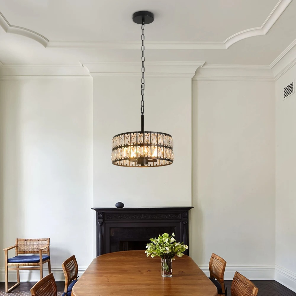 The Drumix Crystal Pendant Ceiling Light