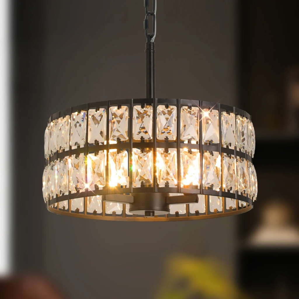 The Drumix Crystal Pendant Ceiling Light