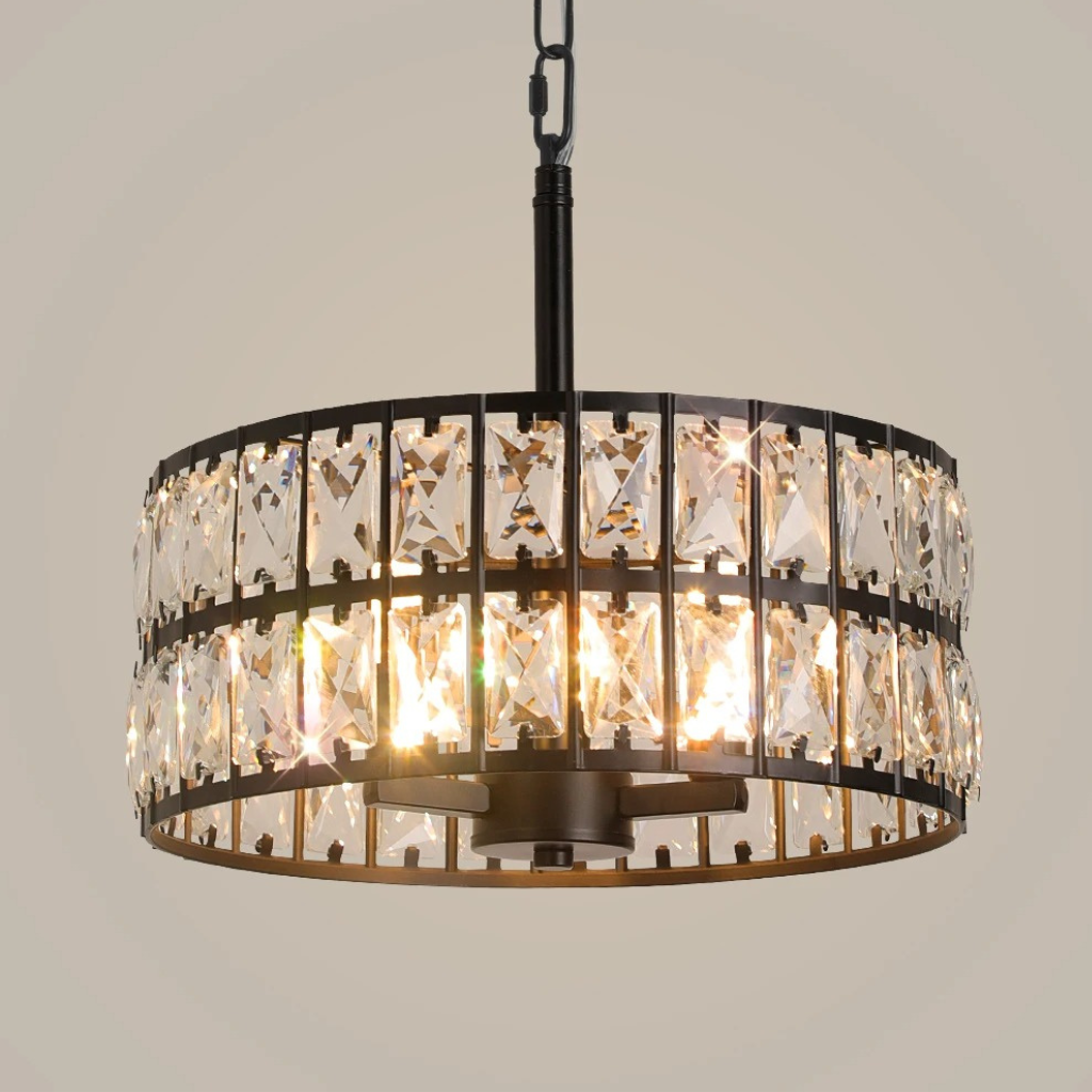 The Drumix Crystal Pendant Ceiling Light