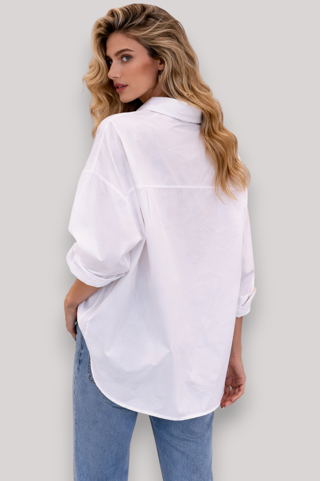 The Edith Women's Long Sleeve Blouse Elegant Office Button Up Top